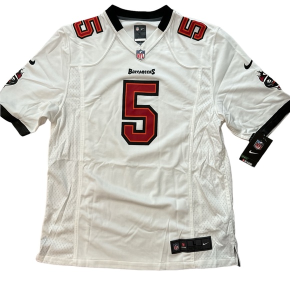 Nike Josh Freeman #5 Tampa Bay Buccaneers White On-Field Football‎ Jersey Large - Picture 1 of 10